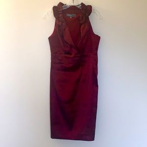 Burgundy Cocktail Dress
